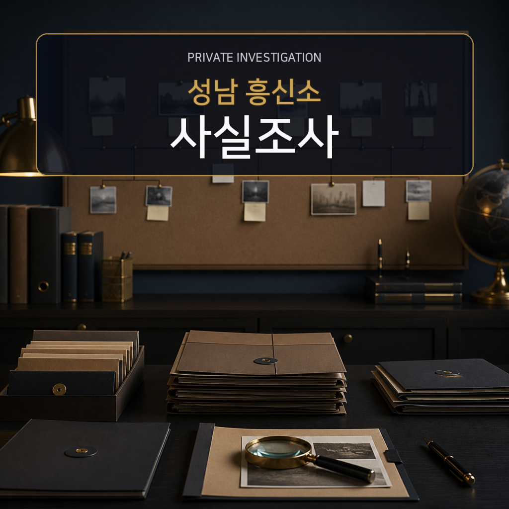 성남 사실관계 조사 전문 흥신소