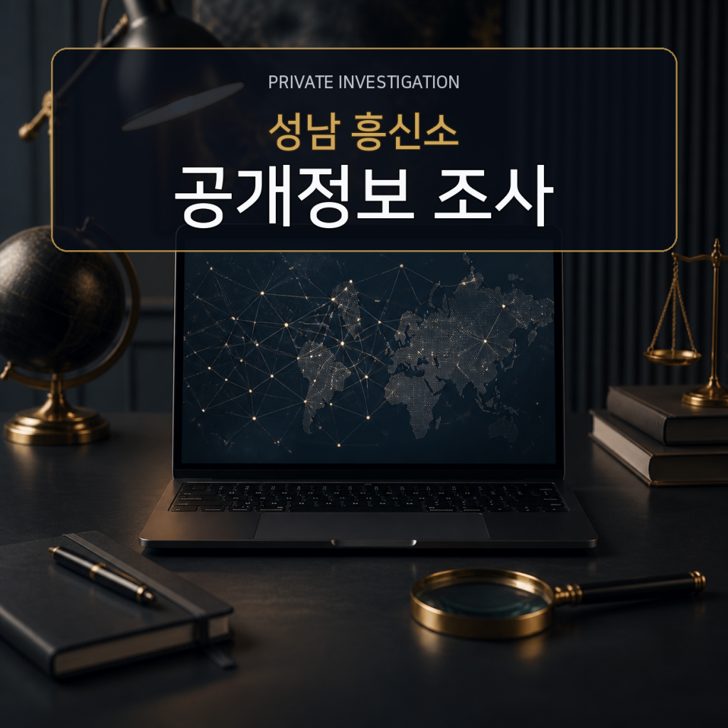 성남 디지털 공개정보 조사 전문 흥신소
