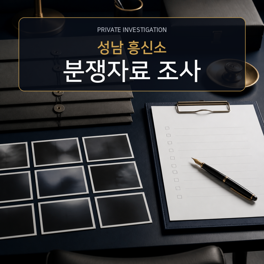 성남 분쟁자료 조사 전문 흥신소